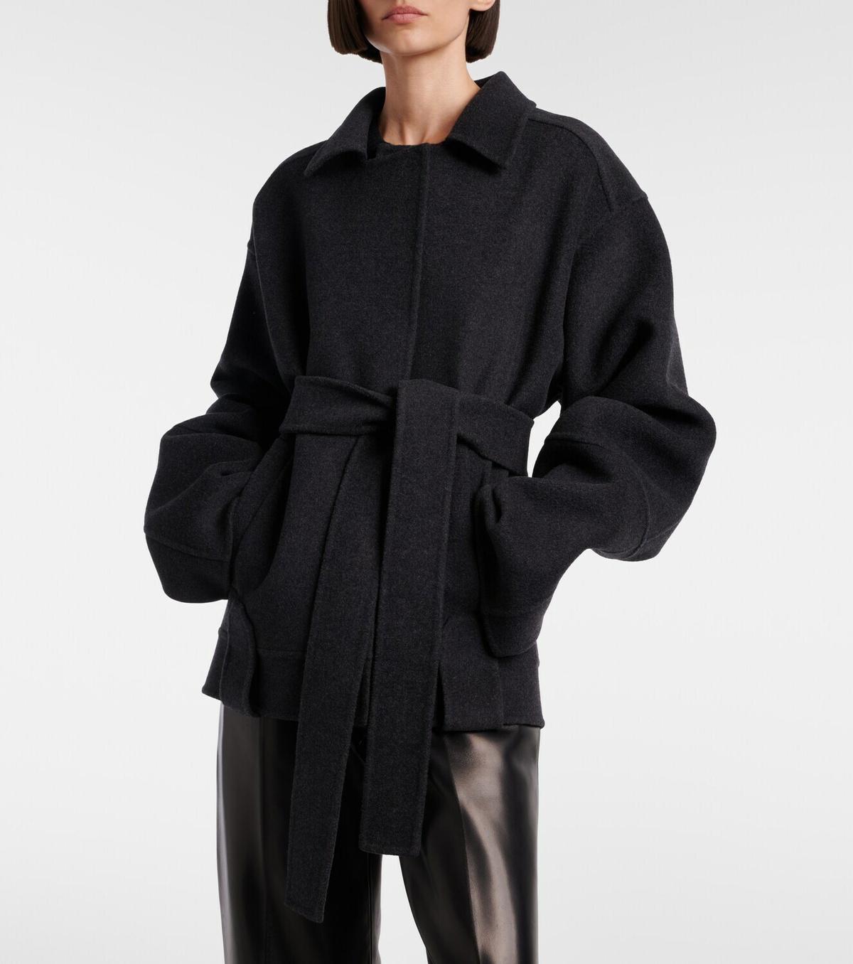 Khaite Alder belted wool jacket