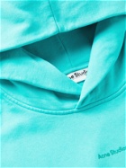 Acne Studios - Franklin Oversized Logo-Print Cotton-Jersey Hoodie - Blue
