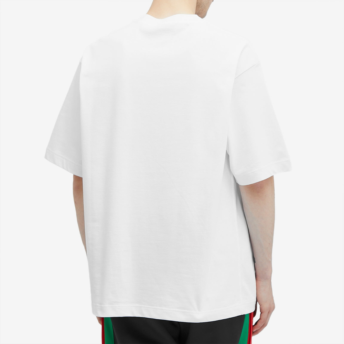 Gucci Men's Web Logo T-Shirt in White Gucci