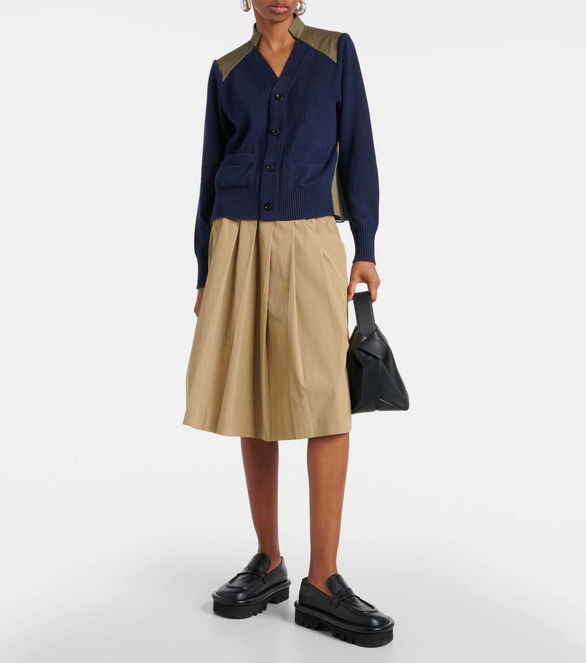 Sacai Cotton-blend cardigan Sacai