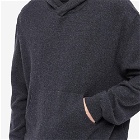 Our Legacy Men's Knitted Popover Hoodie in Anthracite Melange