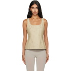 Paloma Wool Beige Fil Leather Top