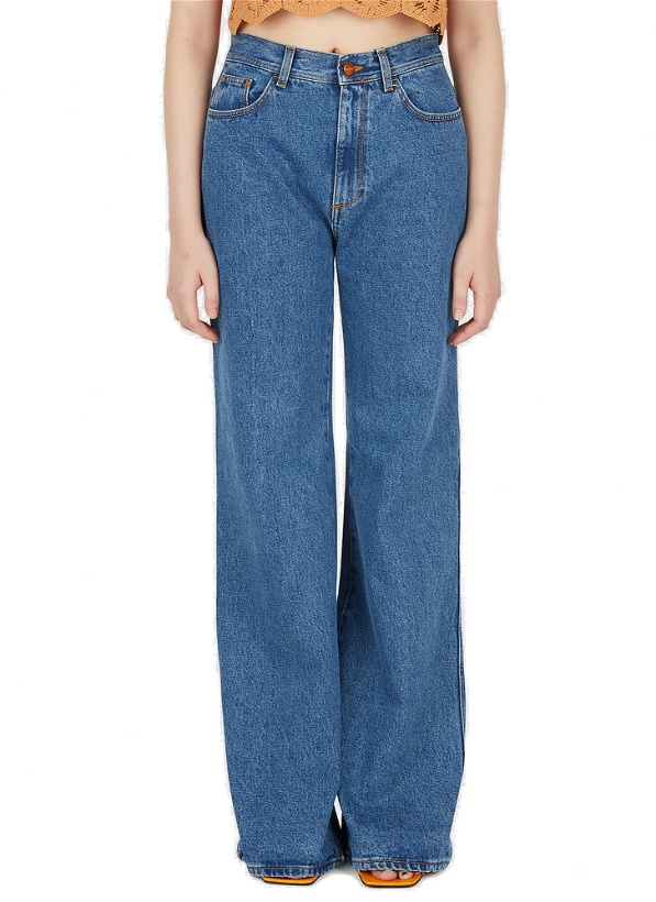 Photo: Hall Wide Leg Jeans in Blue