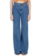 Hall Wide Leg Jeans in Blue