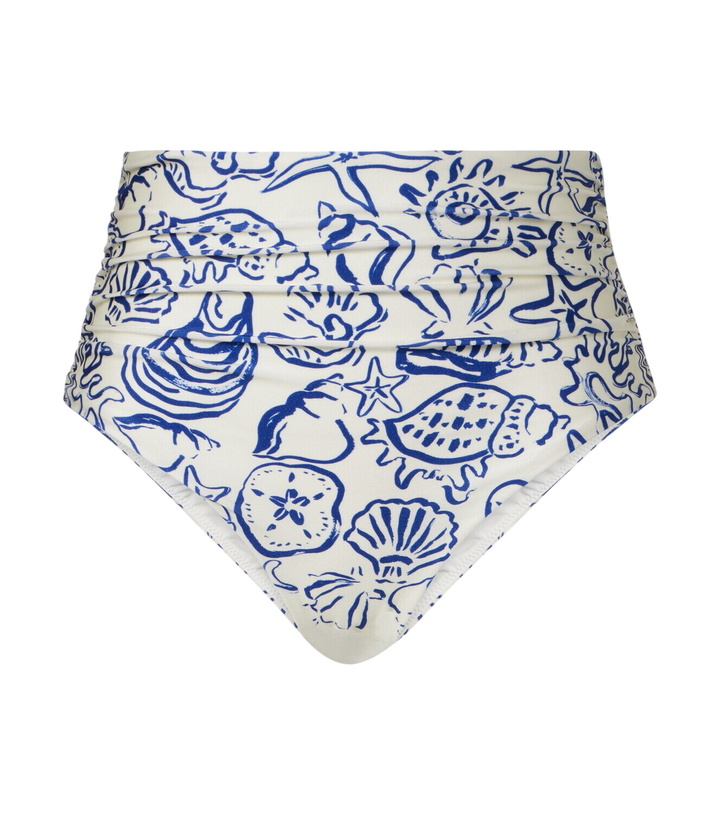 Photo: Simkhai Teya ruched printed bikini bottoms