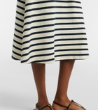 Frame Sea Breeze striped cotton polo dress