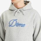 Dime Men's Cursive Logo Hoodie in Heather Gray