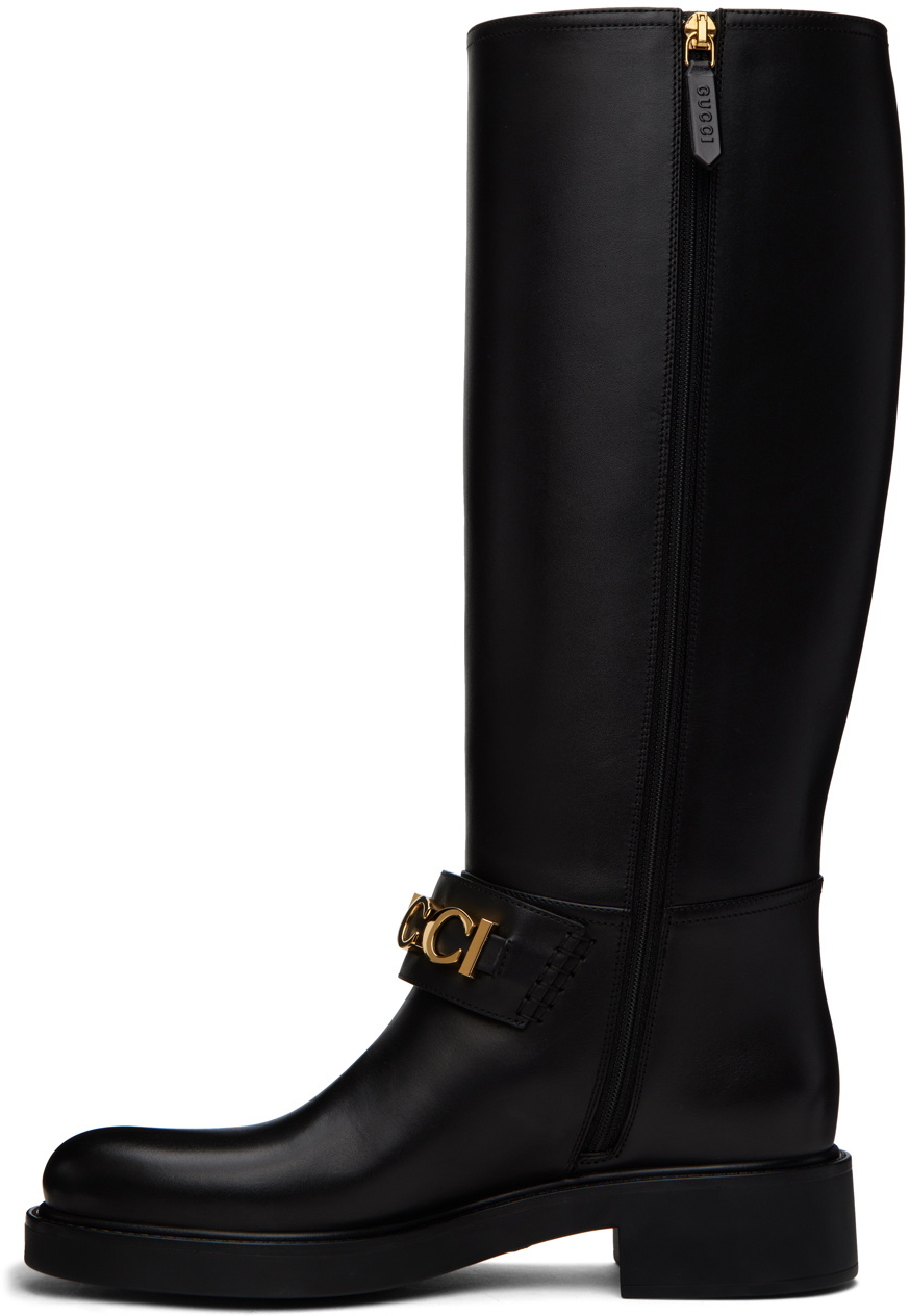Gucci Black Flores Boots