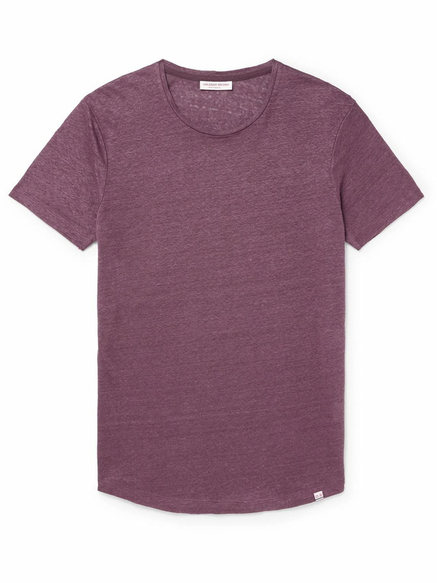 Photo: Orlebar Brown - OB-T Linen-Jersey T-Shirt - Brown