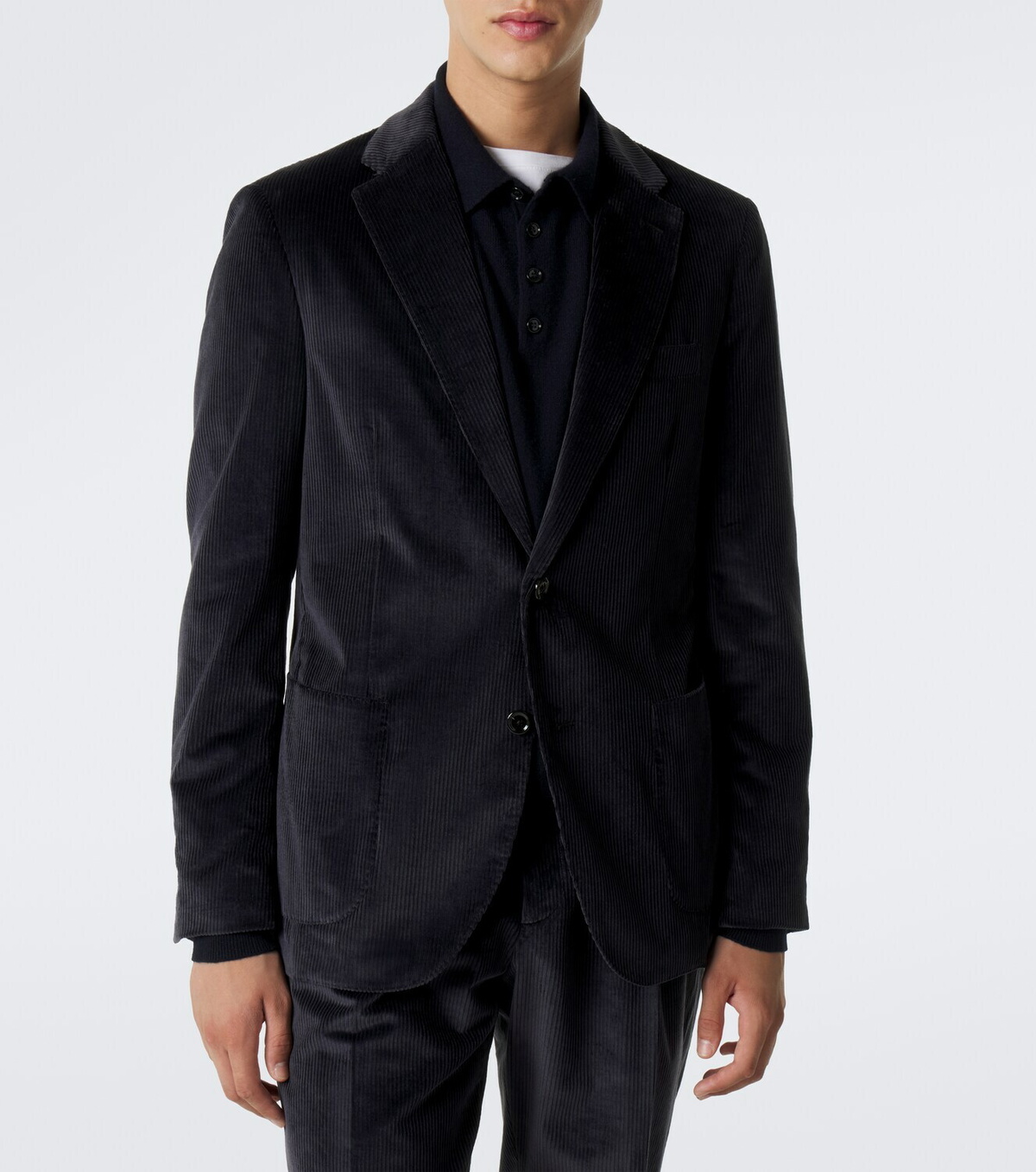Lardini Cotton and cashmere corduroy suit