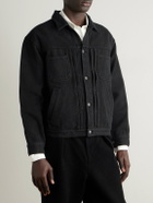 Blue Blue Japan - Pleated Textured-Cotton Jacket - Black