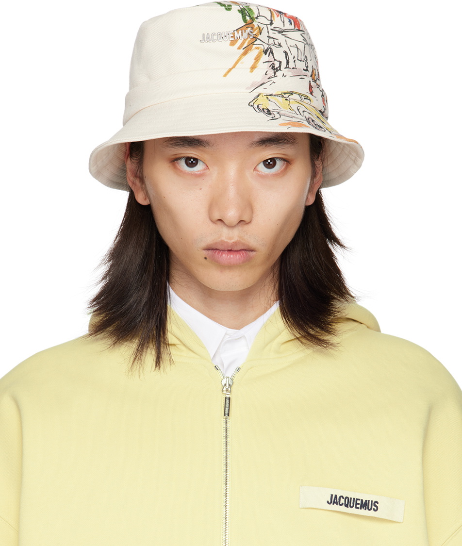 Jacquemus Off White La Casa Le Bob Gadjo Bucket Hat Jacquemus