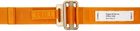 Heron Preston Orange & Gold Tape Belt