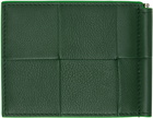 Bottega Veneta Green Bill Clip Wallet