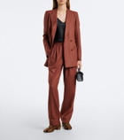 Blazé Milano Fox wool and cashmere straight pants
