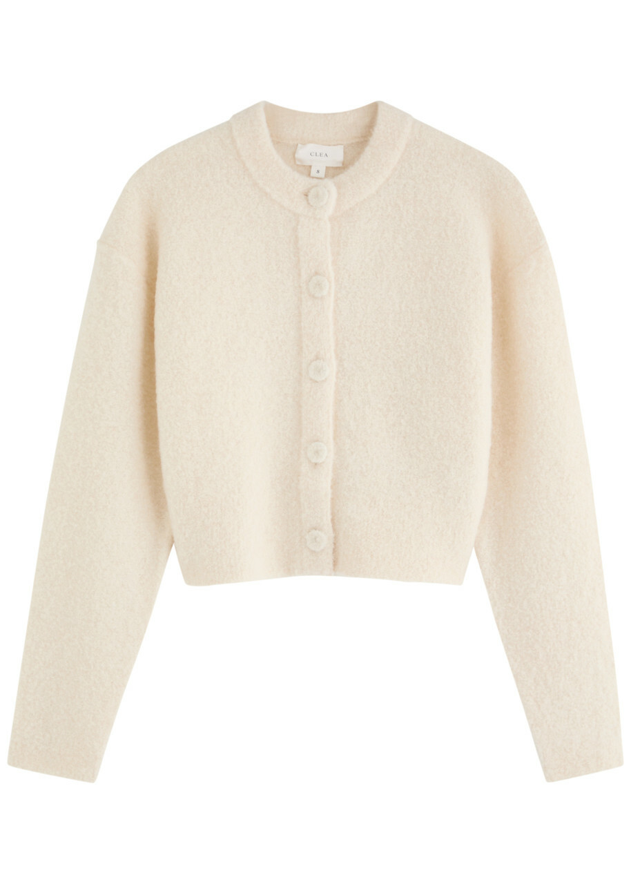 Clea Arthur Alpaca-blend Cardigan Cream