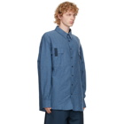 House of the Very Islands Blue Flannel Big Shirt