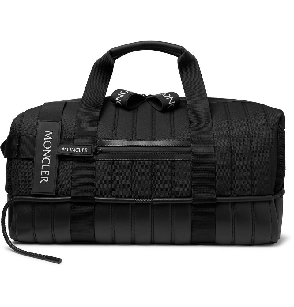 Moncler Genius - 5 Moncler Craig Green Quilted Canvas, Leather and Mesh  Holdall - Men - Black