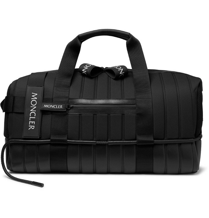Photo: Moncler Genius - 5 Moncler Craig Green Quilted Canvas, Leather and Mesh Holdall - Men - Black