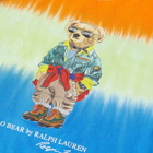 Polo Ralph Lauren Men's Tie Dye Trekking Bear T-Shirt in Sapphire Star