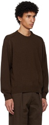 LEMAIRE Brown Crewneck Sweater