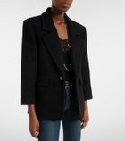 Saint Laurent Wool-blend tweed jacket