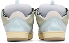 Lanvin Blue Leather Curb Sneakers