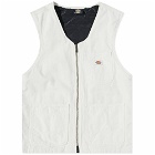 Dickies Men's Duck Canvas Smr Vest in Stone Washed Cloud