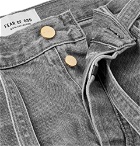 Fear of God - Slim-Fit Belted Distressed Selvedge Denim Jeans - Gray
