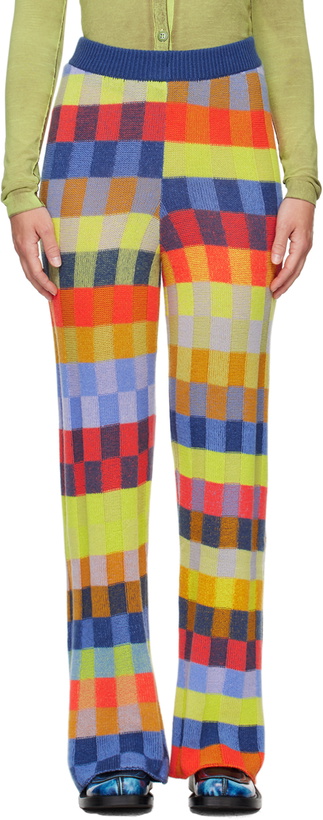 Photo: The Elder Statesman Multicolor Flared Lounge Pants