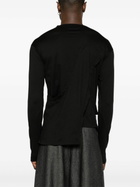 MLGA Black Asymmetric Cotton T-Shirt
