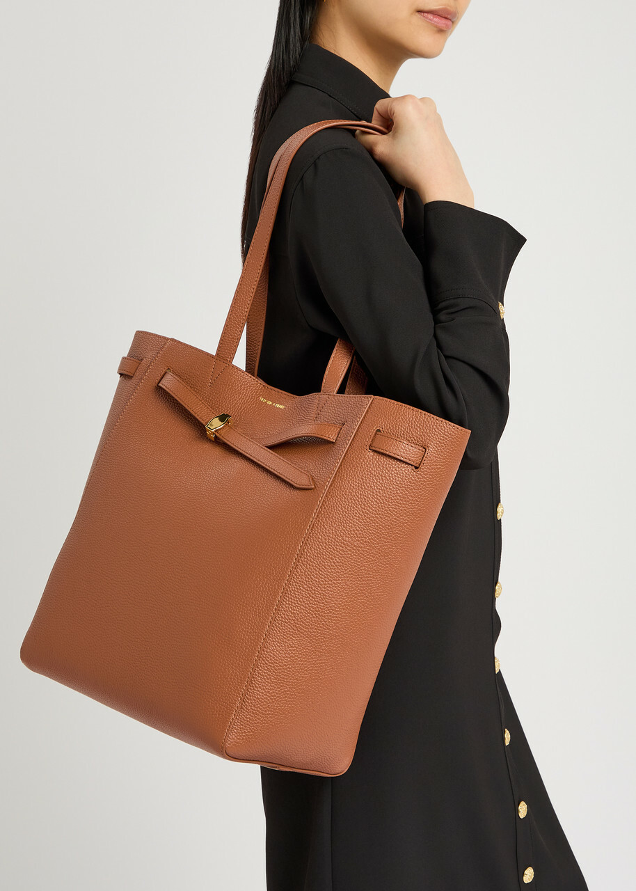 Veronica Beard Dash Leather Tote bag - Tan - One Size