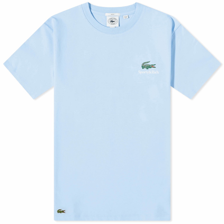 Photo: Sporty & Rich x Lacoste Play Tennis T-Shirt in Panorama/Farine