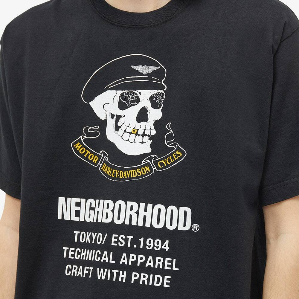 Neighborhood Men's x Harley Davidson H-D T-Shirt in Black Neighborhood