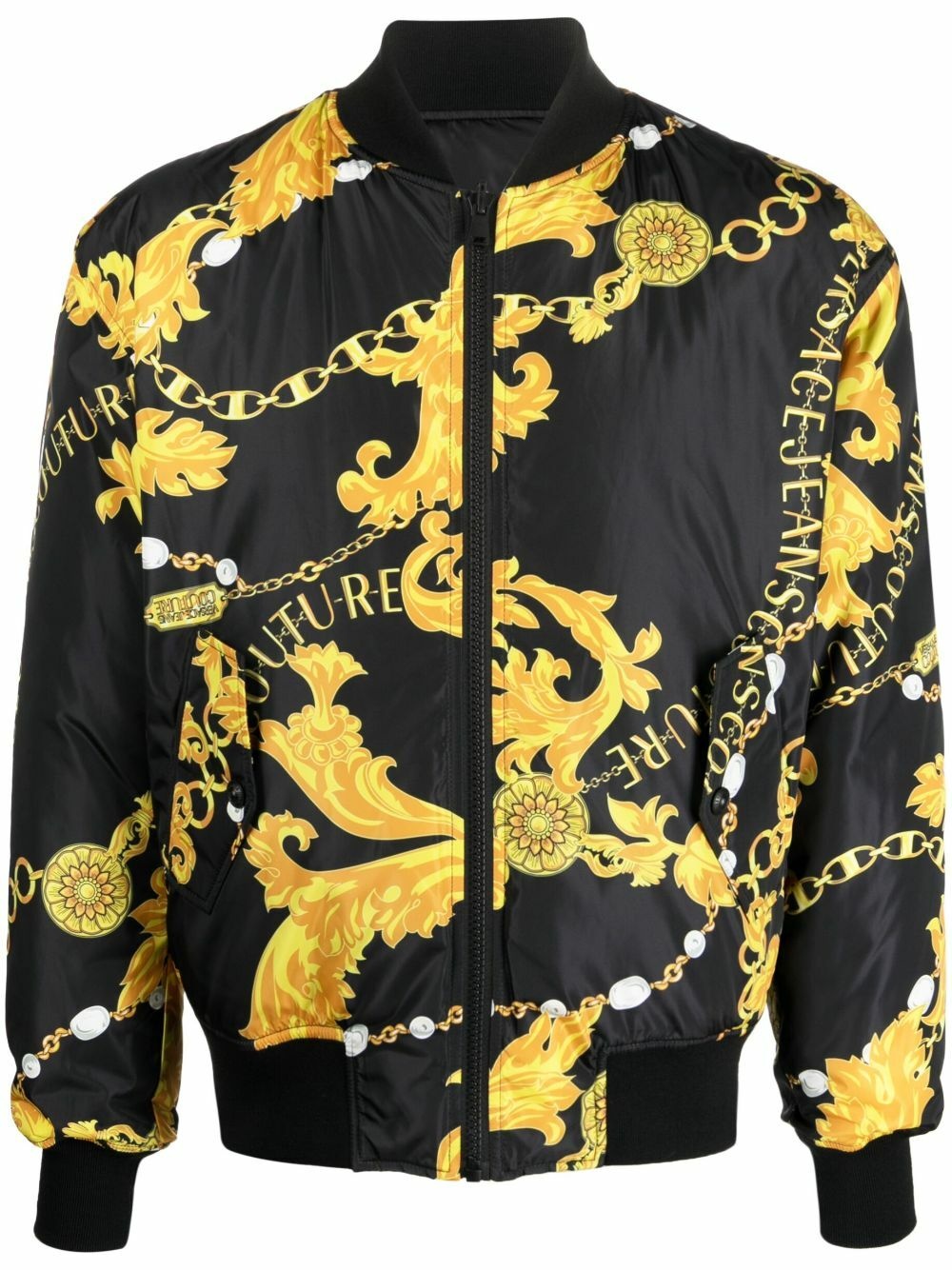 VERSACE JEANS COUTURE - Reversible Jacket With Print Versace