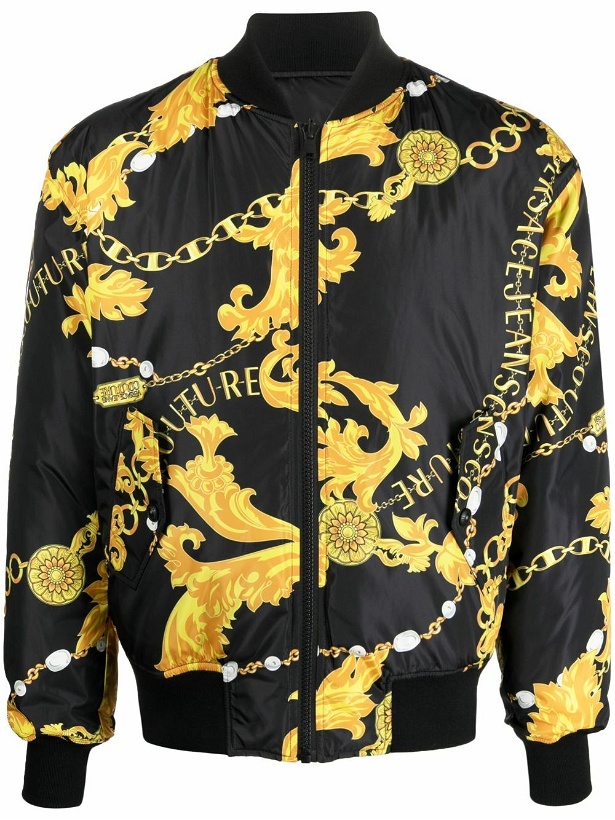 Photo: VERSACE JEANS COUTURE - Reversible Jacket With Print