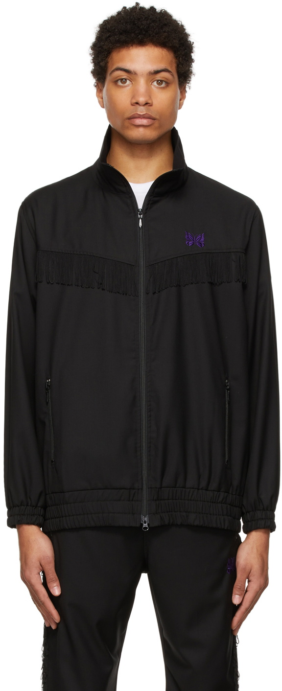 Needles Black Fringe Track Jacket Needles