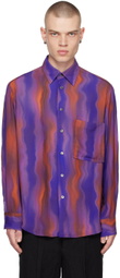 NVRFRGT Blue Graphic Shirt