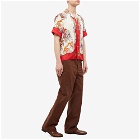 Gucci Men's Patterned Vacation Shirt in Red