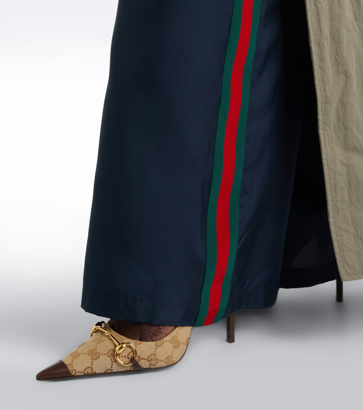 Gucci Donna Horsebit GG Canvas pumps