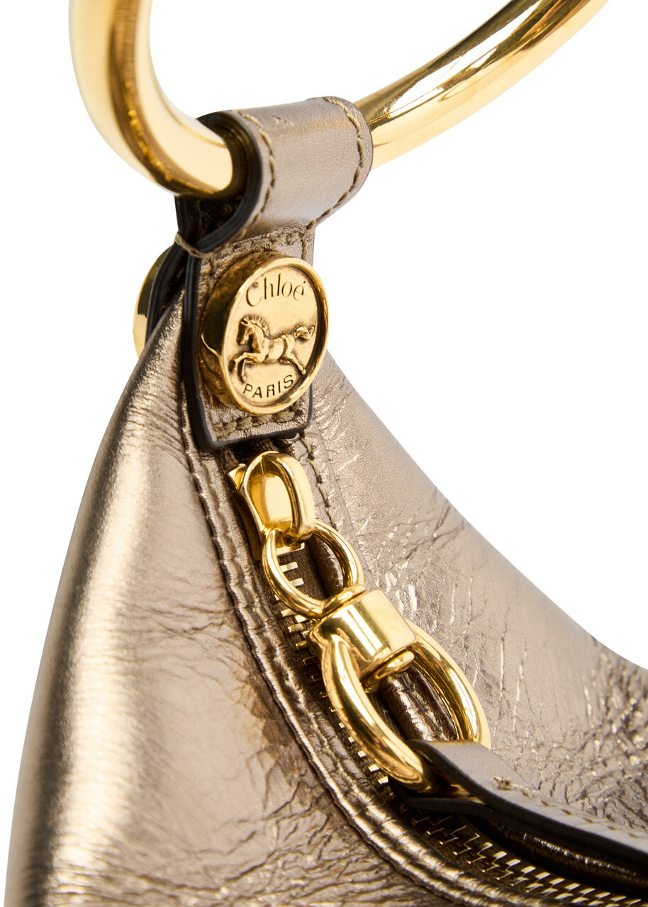Chloe Bracelet Small Metallic Leather Shoulder bag - Metallic Silver - One Size