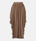 Elie Saab Draped silk pants