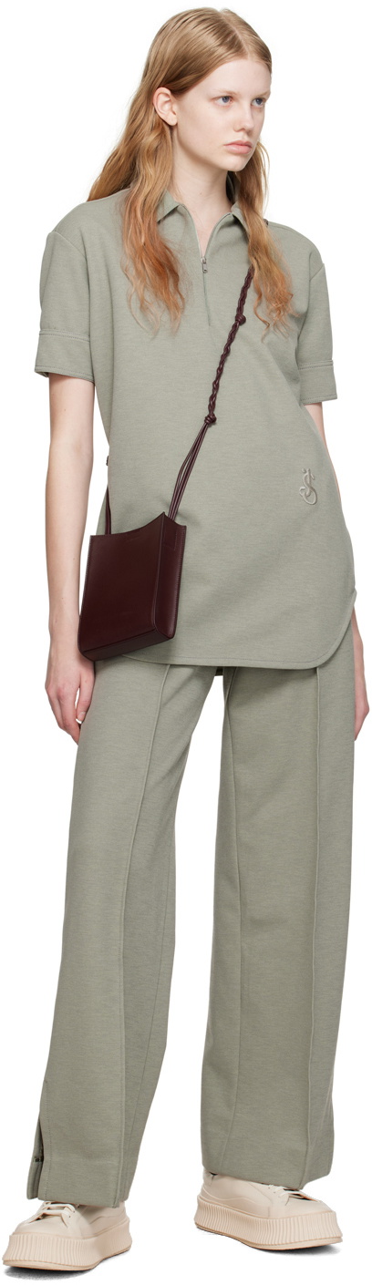 Jil Sander Burgundy Small Tangle Shoulder Bag Jil Sander