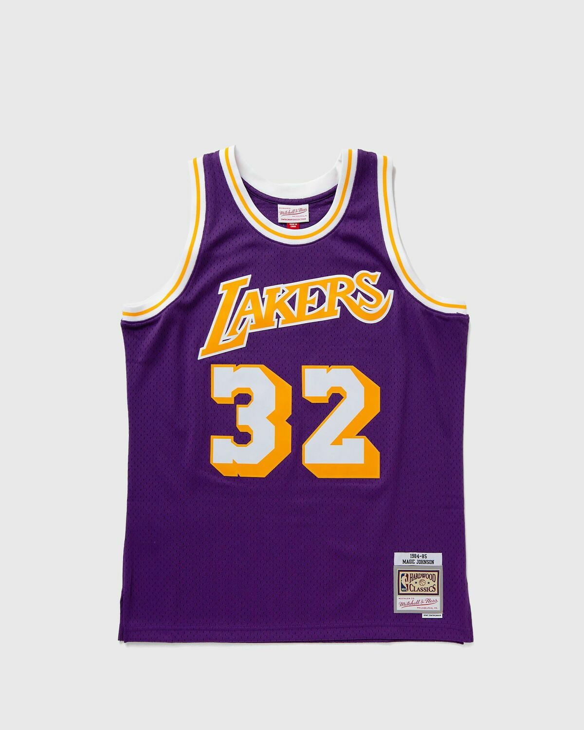 Mitchell & Ness NBA SWINGMAN ROAD JERSEY LOS ANGELES LAKERS 1984 MAGIC JOHNSON #32 Purple Men