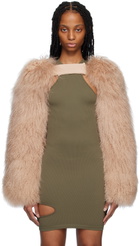 ANDREĀDAMO Beige Open Jacket