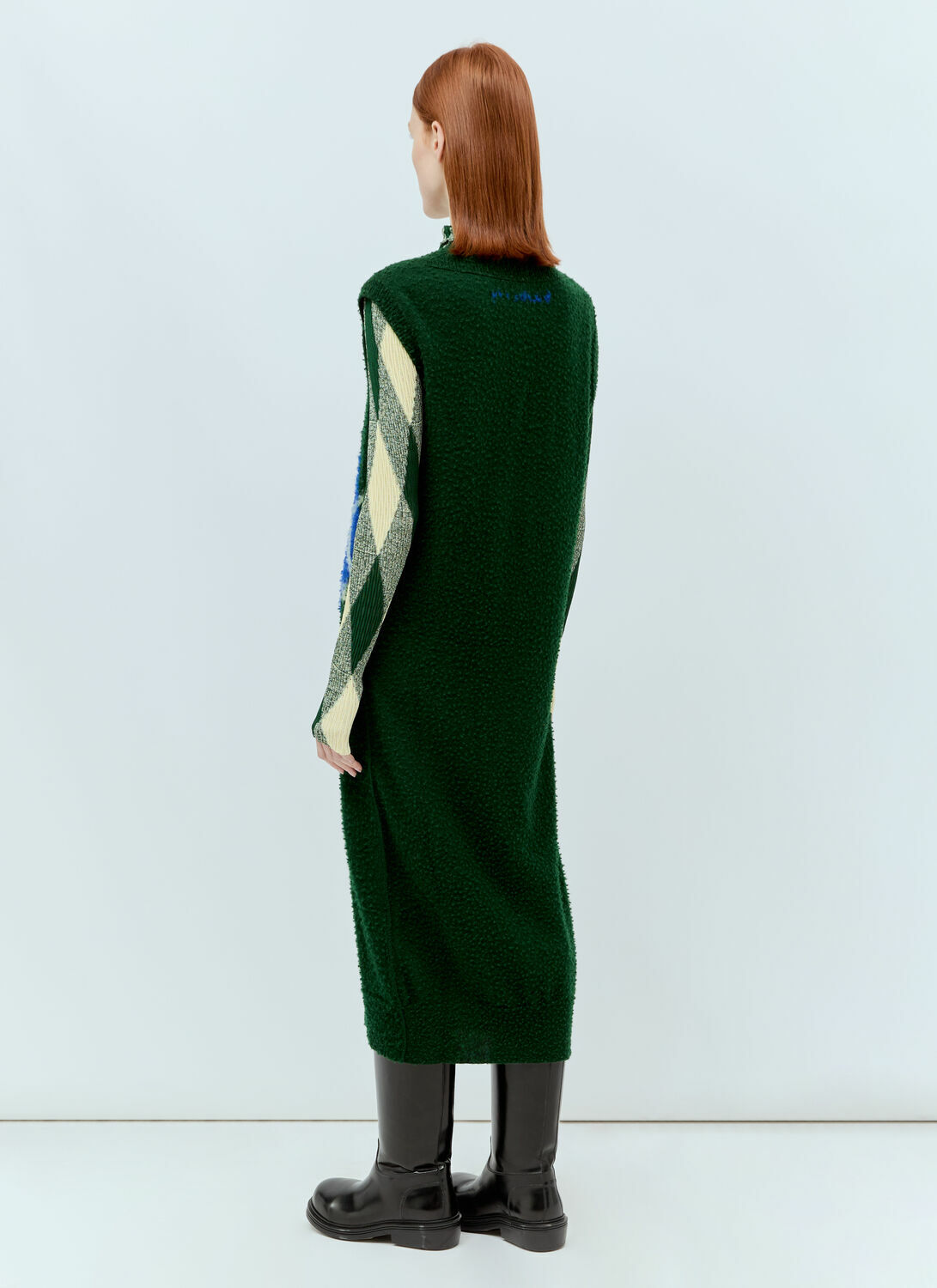 Burberry Argyle Wool Vest Dress