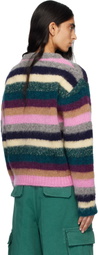 ERL Multicolor Striped Alpaca Crewneck Sweater