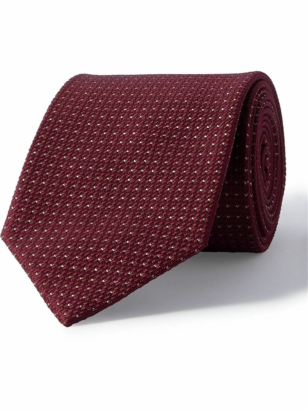 Photo: Brioni - 8cm Metallic Silk-Blend Jacquard Tie