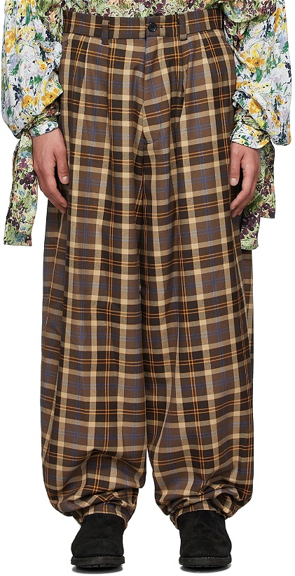 Photo: KIDILL Brown Polyester Trousers