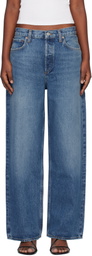 AGOLDE Blue Low Slung Baggy 30.5 Jeans